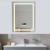 مرآة صالون تجميل 300 مم 12X مكبرة مضادة للضباب ، مرايا مقعرة لجدار الحمام مع إضاءة