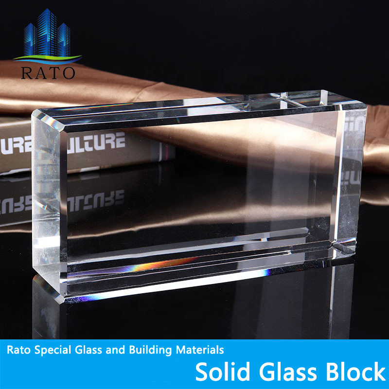 Ultra Clrear Building طوب زجاج صلب مصقول طوب زجاج كريستال خام