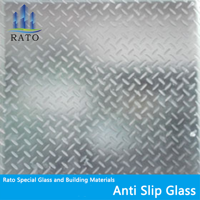 أرضيات زجاجية مغلفة / زجاج مضاد للانزلاق / زجاج دوبونت Sgp / مع أفضل جودة للدرج الزجاجي والأرضية