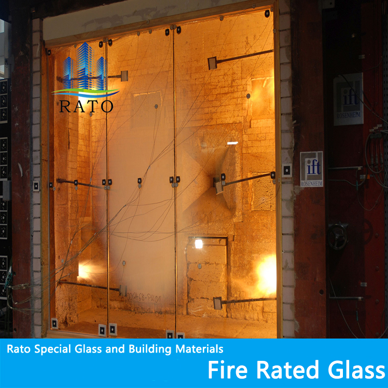 زجاج مقاوم للحرارة ، نوافذ زجاجية منحنية مقاومة للحرارة للبناء