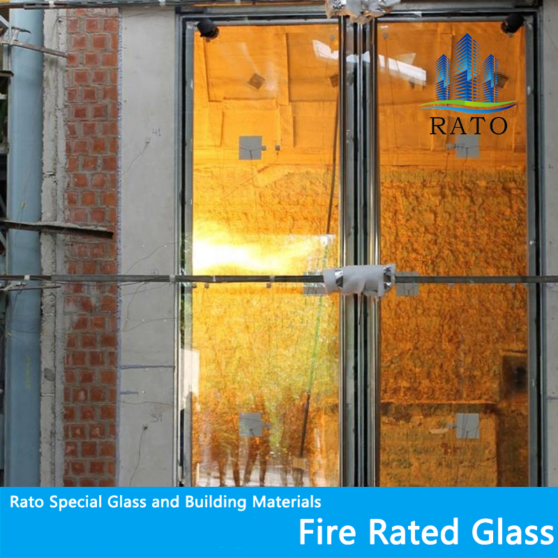 باب فولاذي مقاوم للحريق عالي الجودة من الزجاج المقسى 12 مم