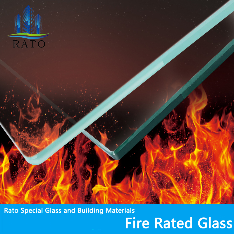 E30-120 8 مم عالية البورسليكات 4.0 الحماية من الحرائق طبقة واحدة زجاج فرن زجاجي للبناء أمان مقاوم للحريق