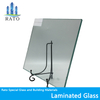BS En Standard 6 + 0.38 + 6mm زجاج أمان مصفح PVB للنافذة